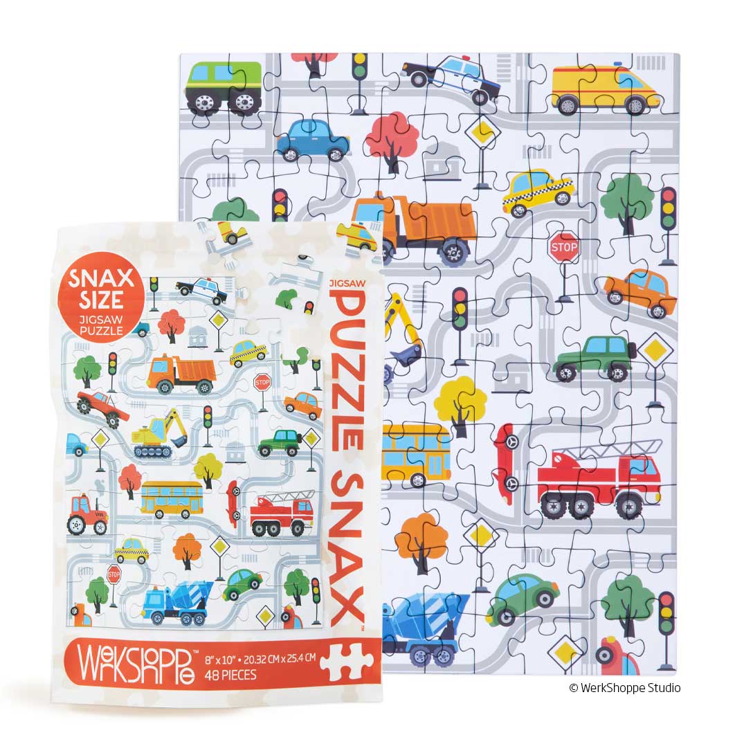 Trucks And Transportation 48 Piece Puzzle Snax