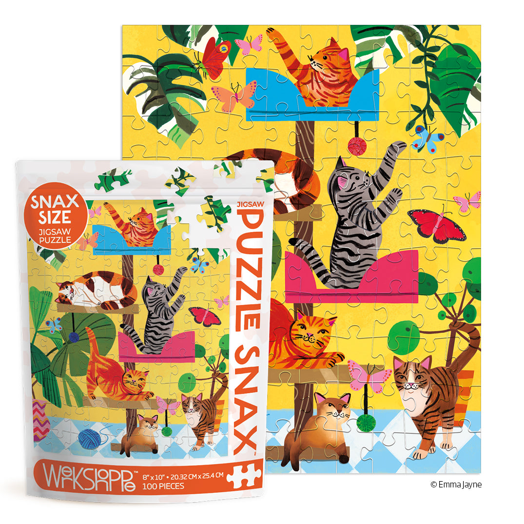 Cat Tree 100 Piece Puzzle Snax