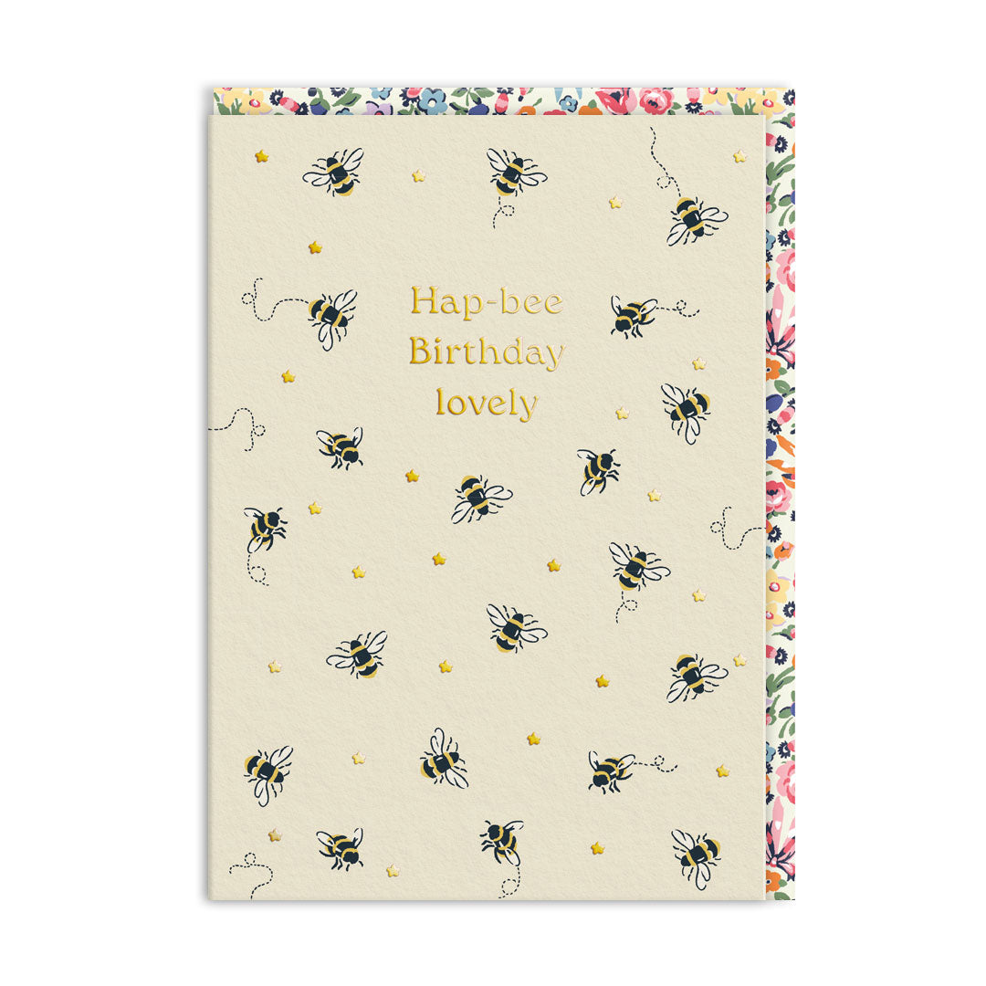 Hap-bee Birthday Bees Greeting Card