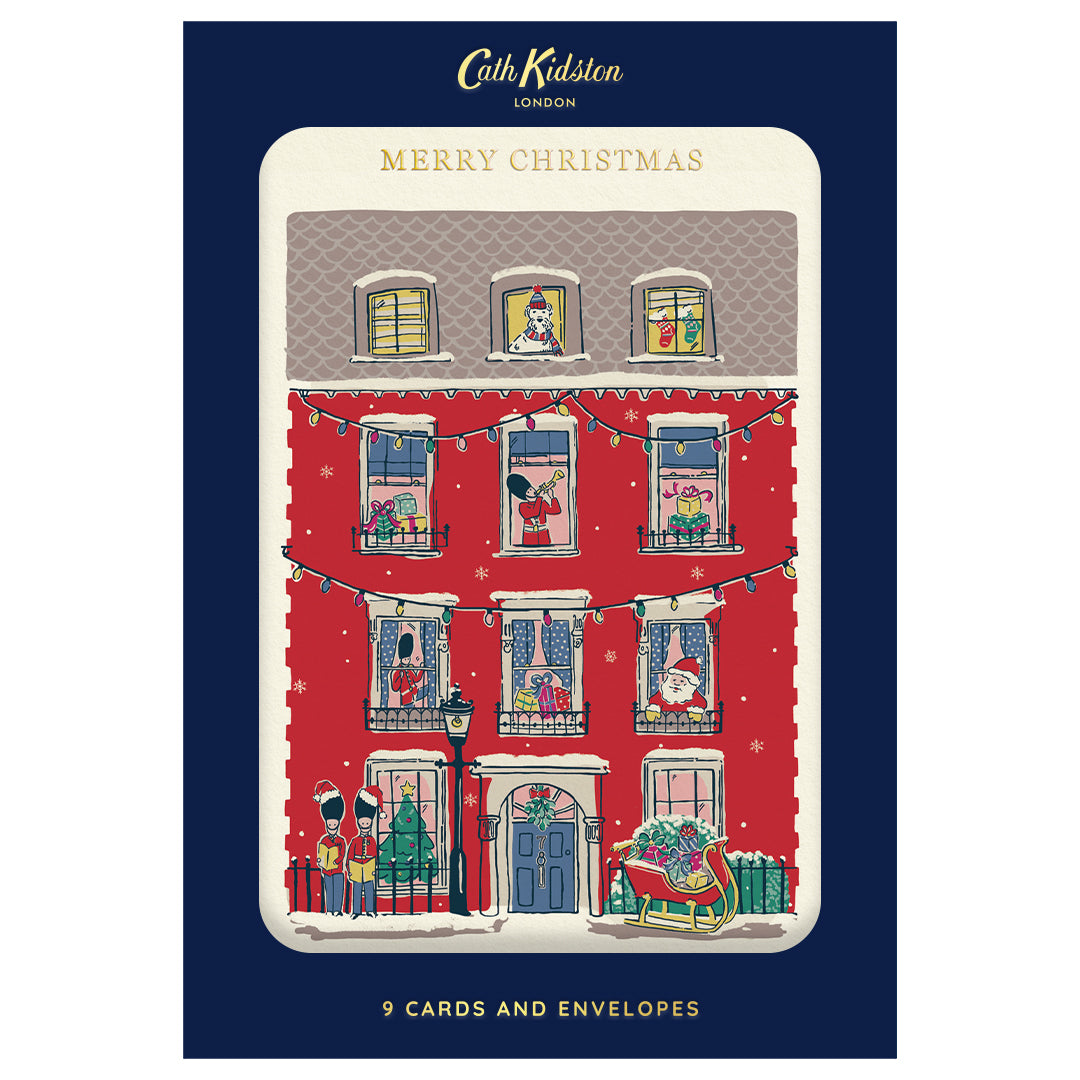 Merry Christmas House / Pack of 9