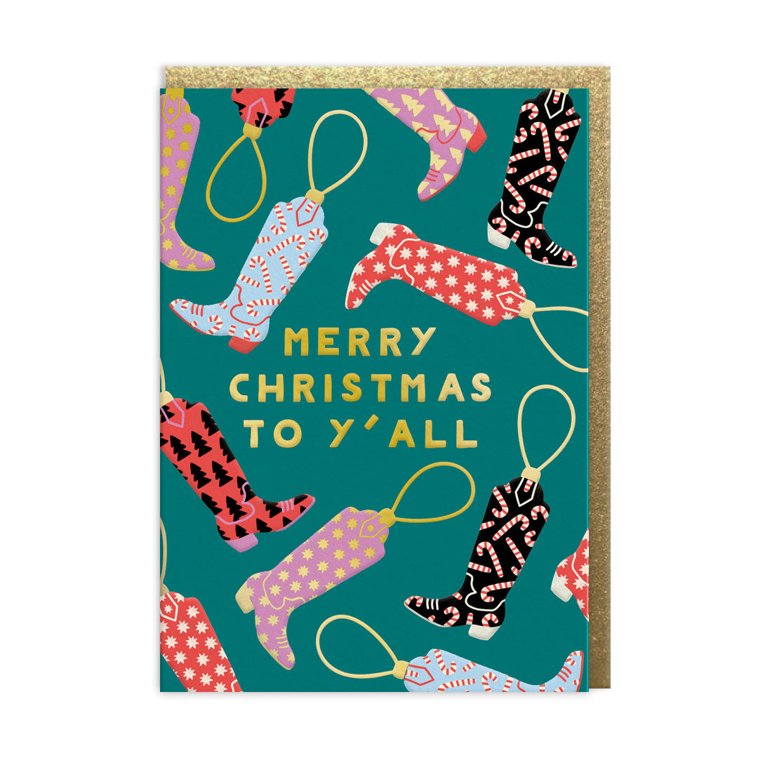 Merry Christmas To Y'all Greeting Card