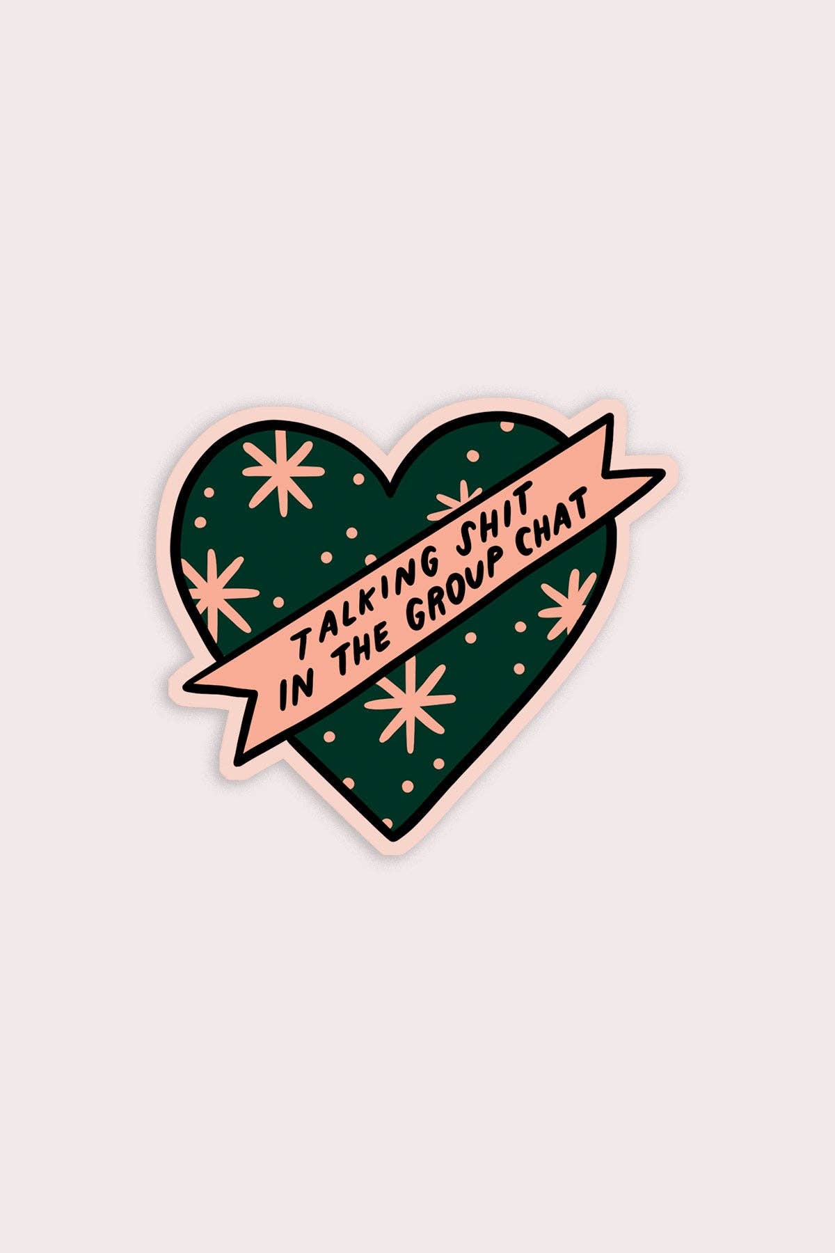 Group Chat Heart Vinyl Sticker