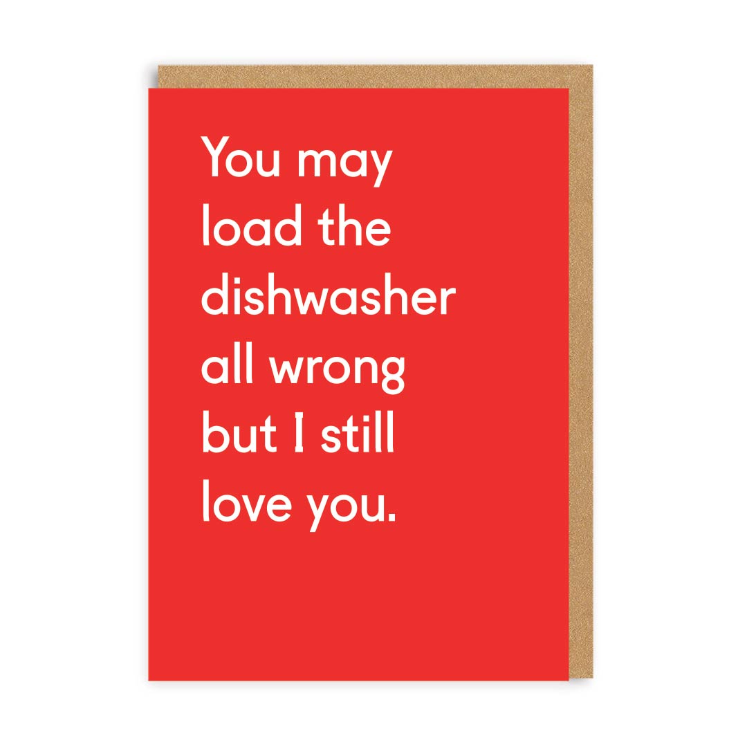 Load the Dishwasher all Wrong Greeting Card