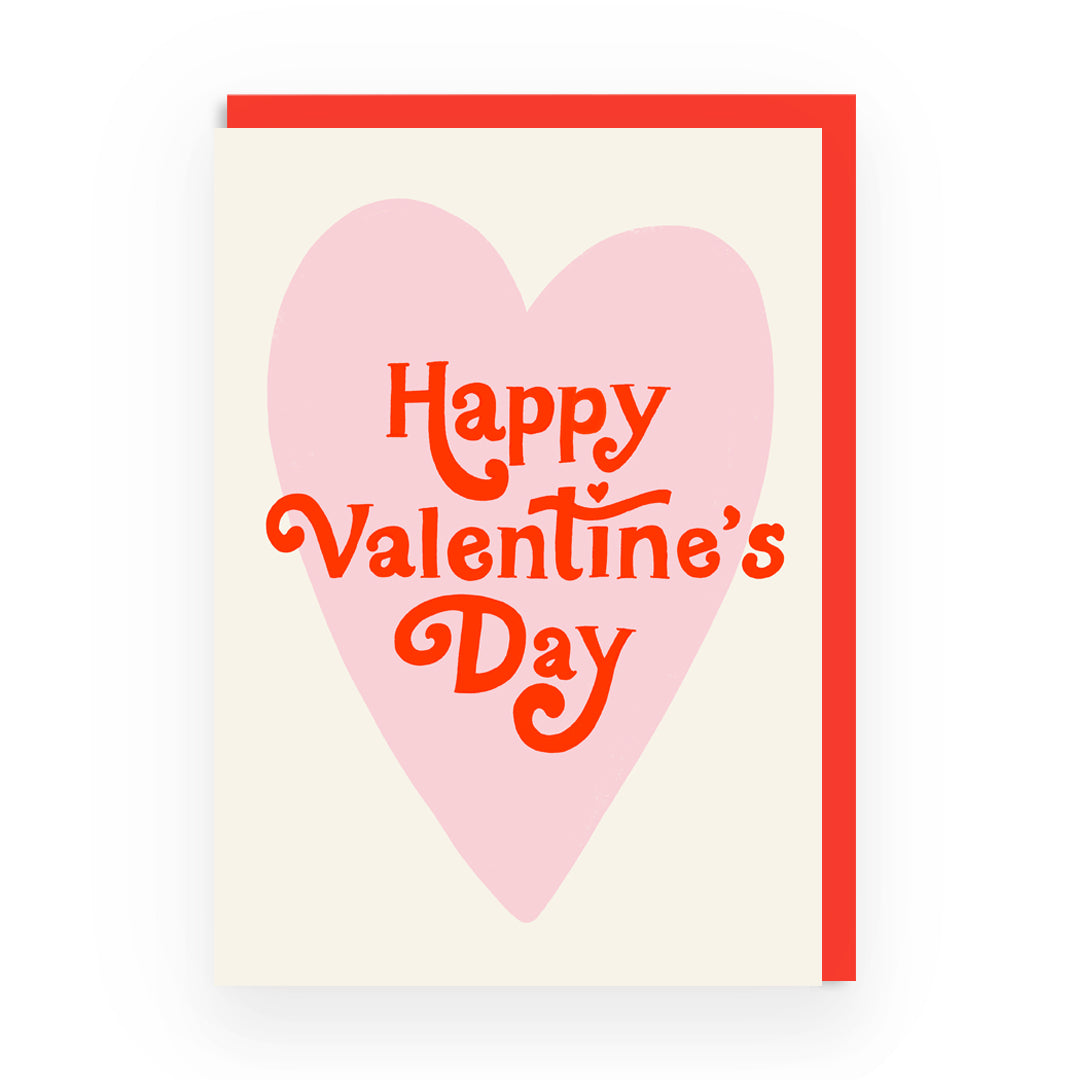 Happy Valentine's Day - Retro Greeting Card