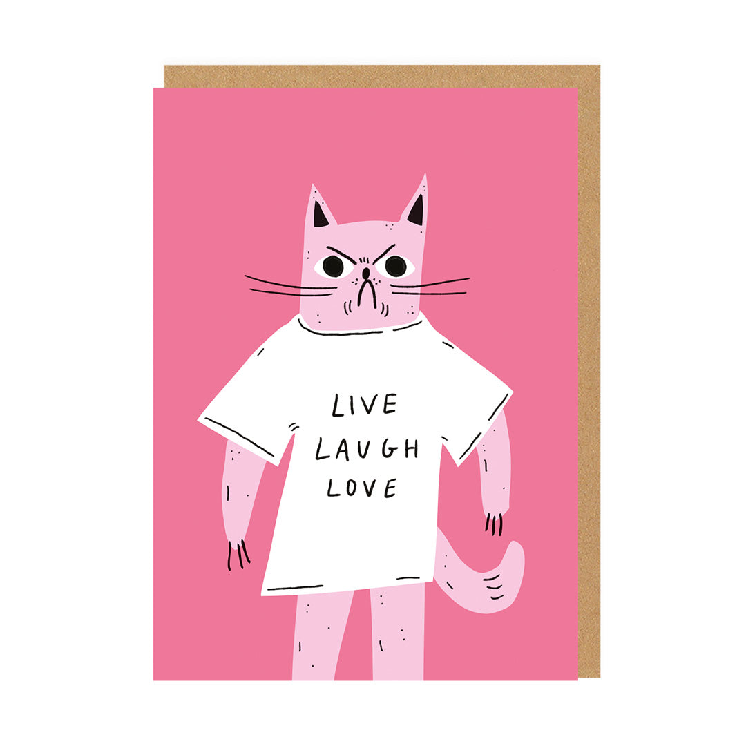 Live Laugh Love Greeting Card