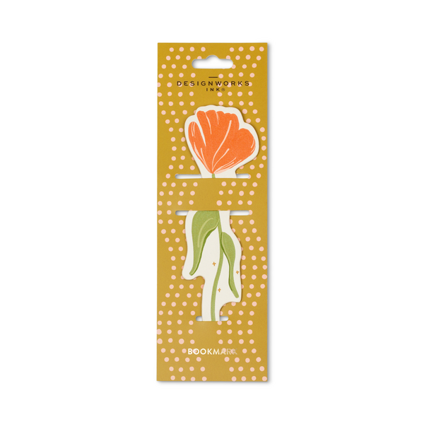 BOOKMARK FRAMED FLORAL- POPPY