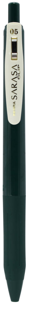 SARASA Clip Vintage Retractable Gel Pen, 0.5mm - Green Black