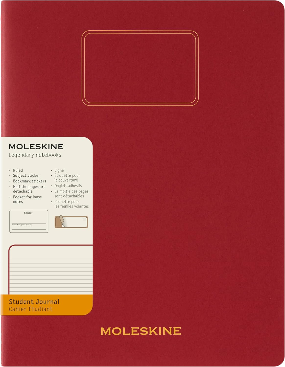 Moleskine Student Journal - Soft Cover Cranberry Red
