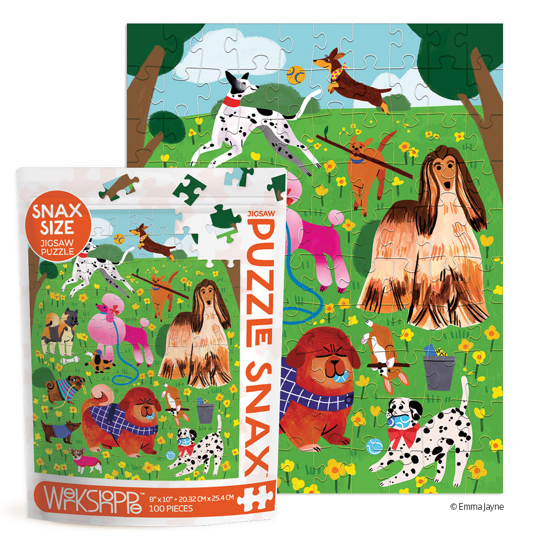 Puppy Park 100 Piece Puzzle Snax