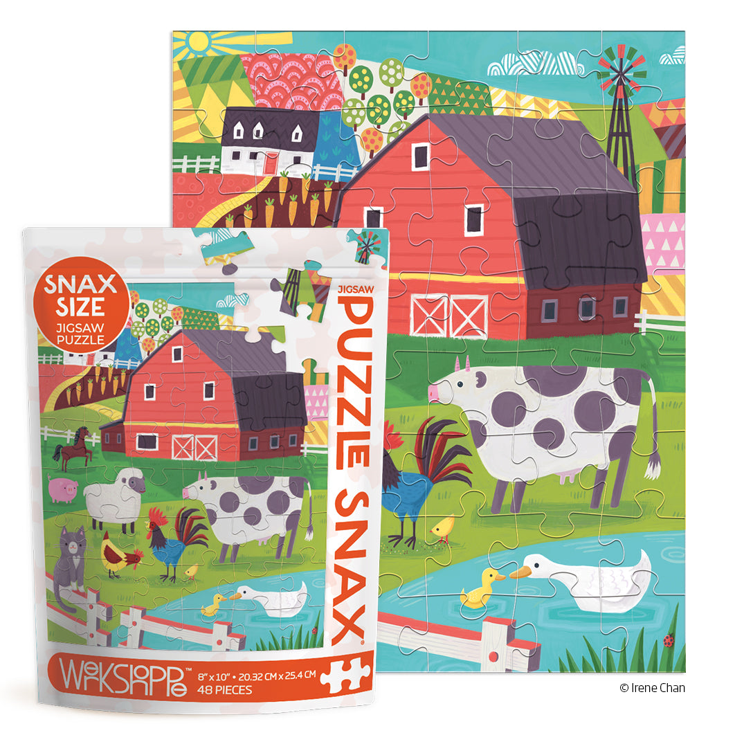 Farm Friends 48 Piece Puzzle Snax