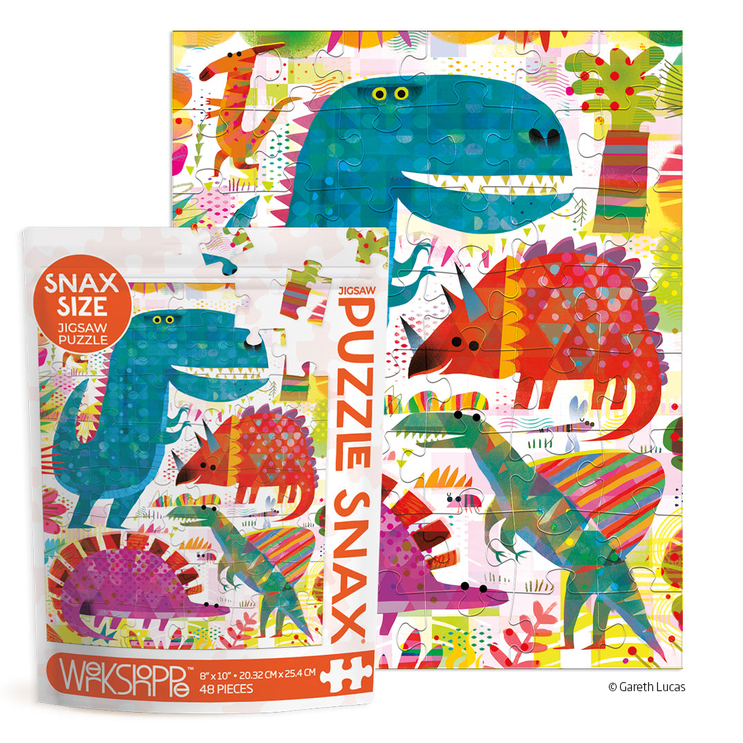Dinosaur Day 48 Piece Puzzle Snax