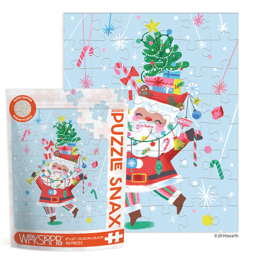 Fancy Pants Santa 48 Pc Puzzle Snax