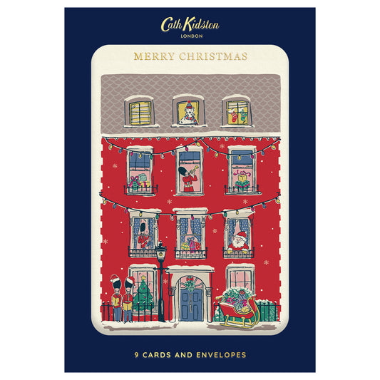 Merry Christmas House / Pack of 9