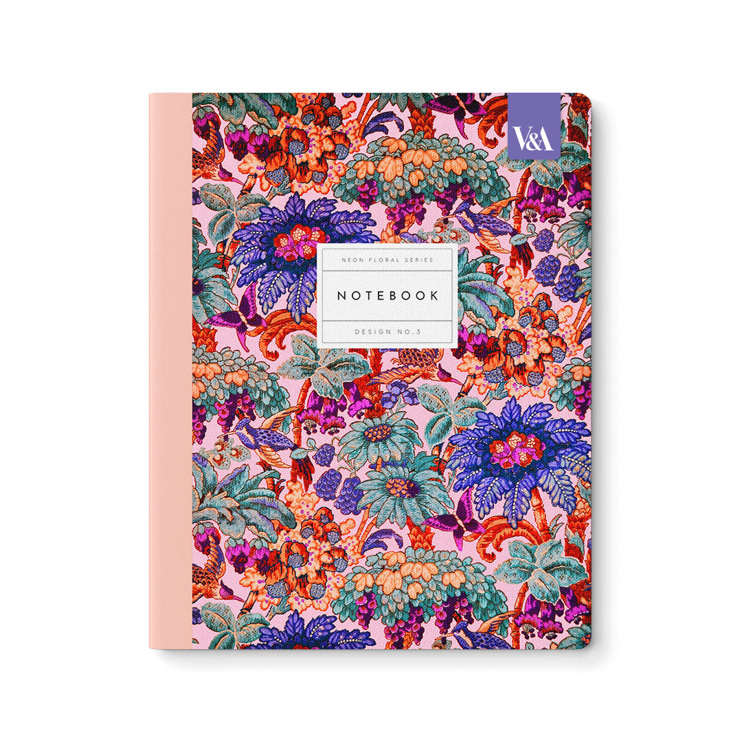 Neon Floral Coral Jungle Exercise Book (12555)