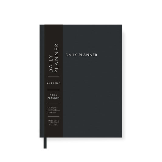 Off Black Daily Planner | Fabric Daily Planner