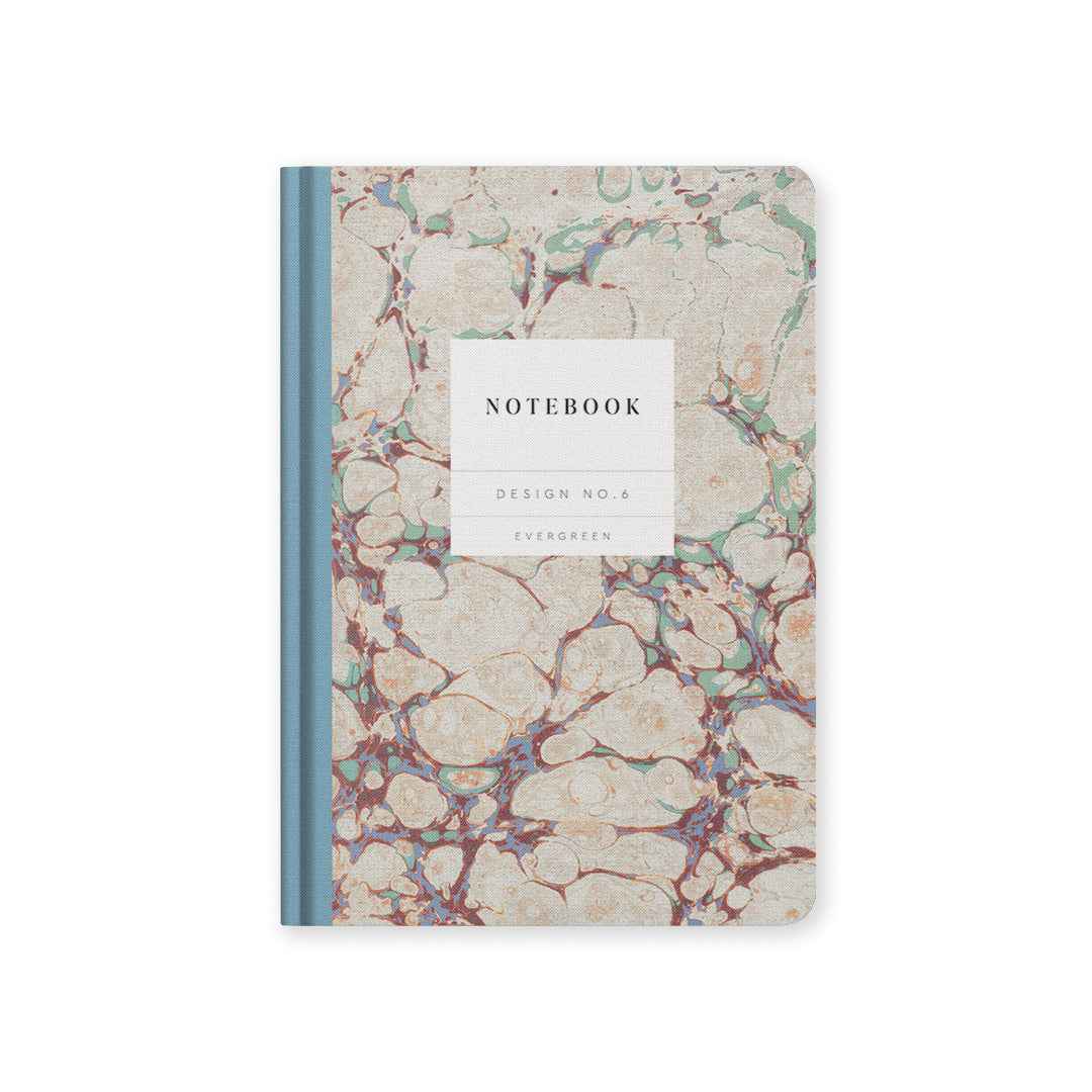 Design No.6 Earthy Marble | Premium Hardback Notebook