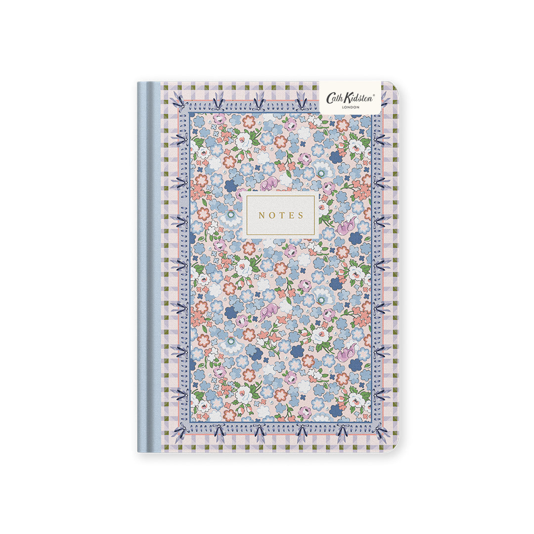 Cream Dreamy Ditsy Check | Premium Hardback