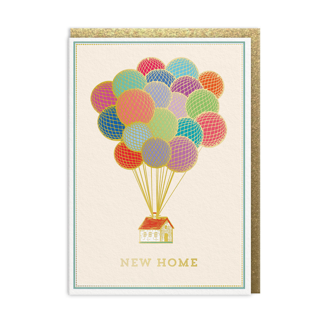 New Home Balloons Greeting Card