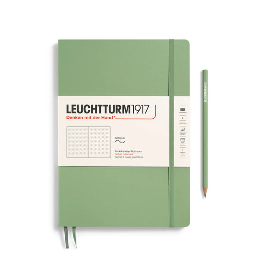 Leuchtturm Softcover Composition B5 Dotted Notebook - Sage