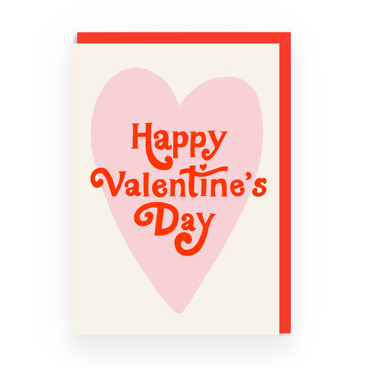 Happy Valentine's Day - Retro Greeting Card