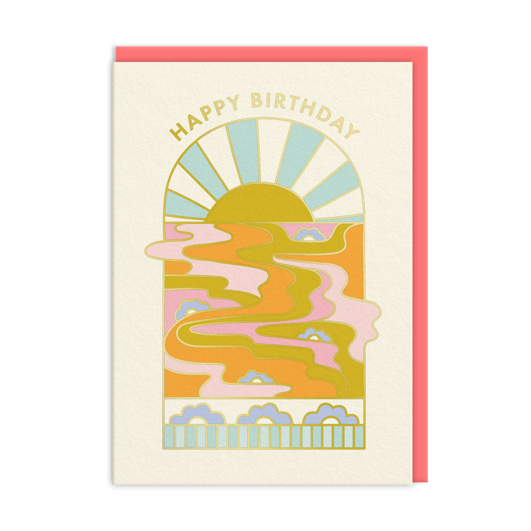 HBD Sunrise Greeting Card