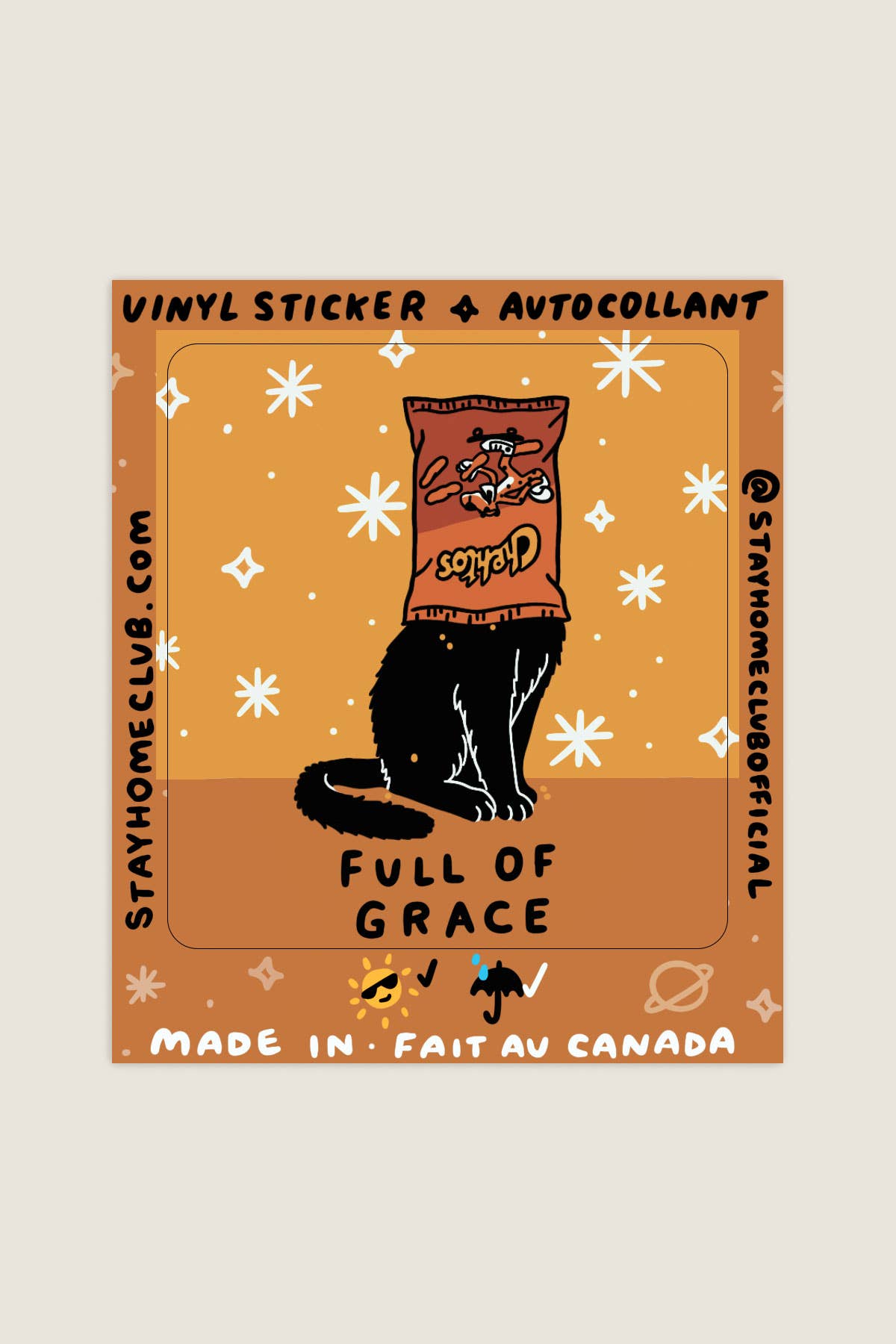 Full of Grace Vinyl Sticker