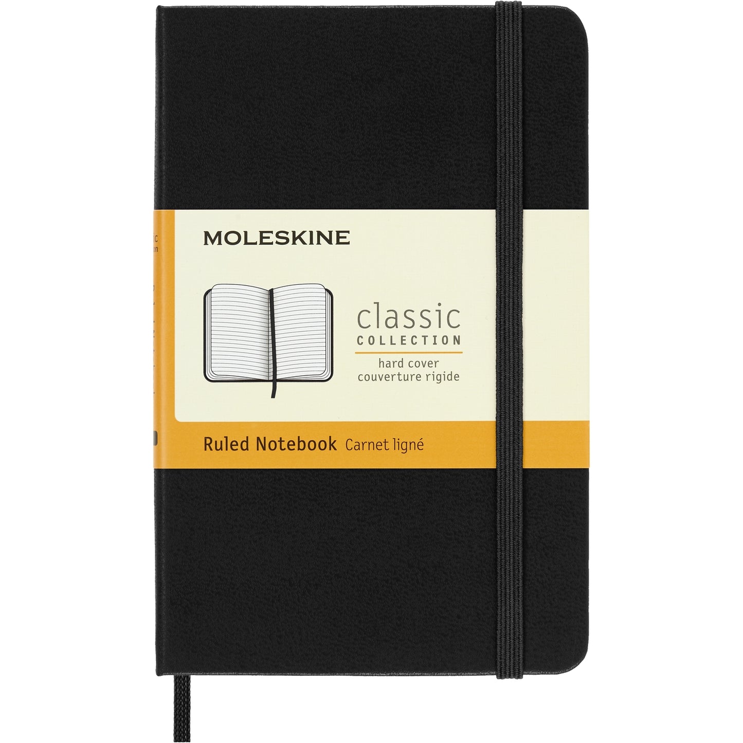 Moleskine Classic Notebook, Pocket, Ruled, Black, Hard Cover (3.5 x 5.5)