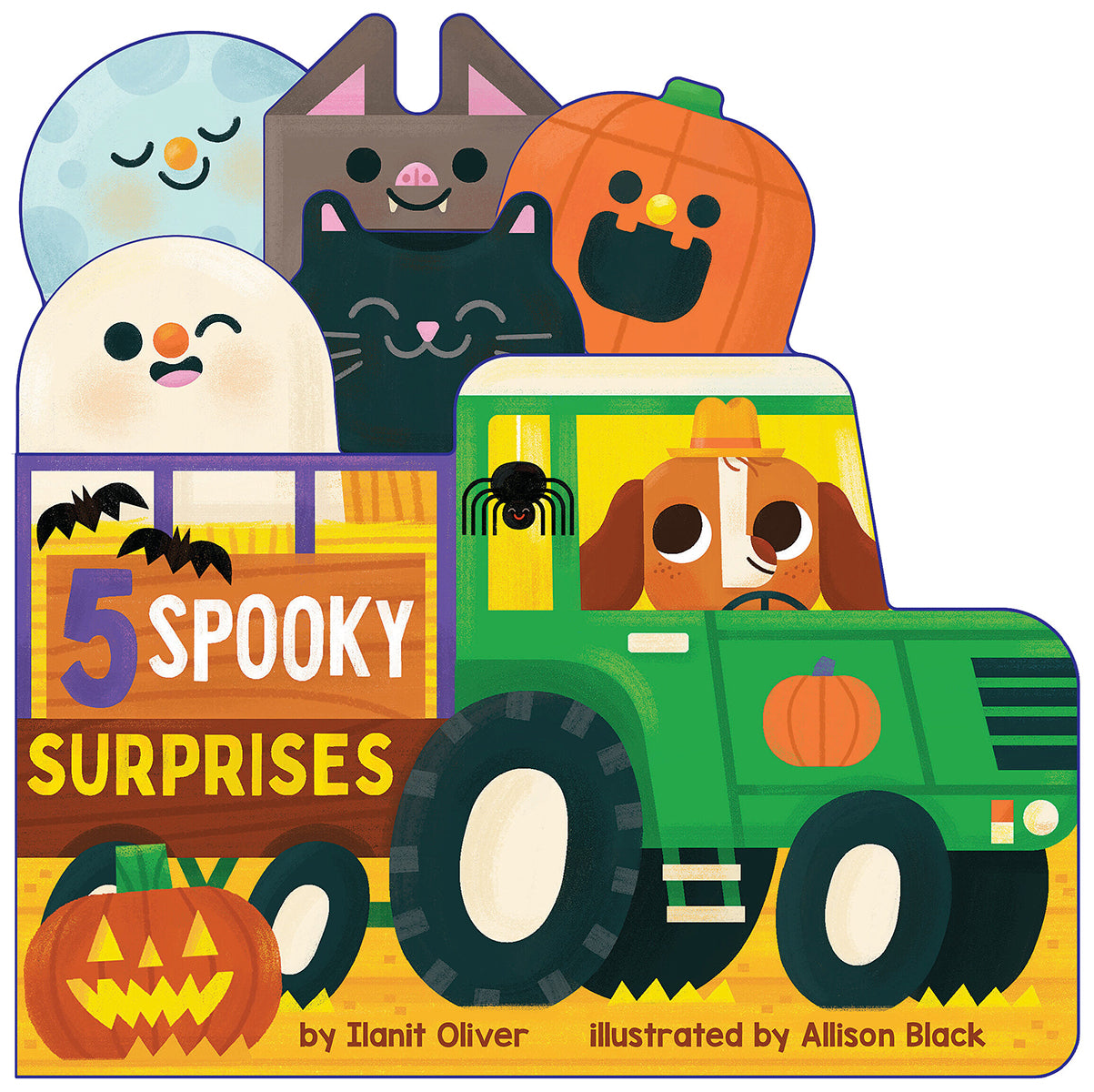 5 Spooky Surprises (A Truck-Shaped Halloween Countdown Board Book!)