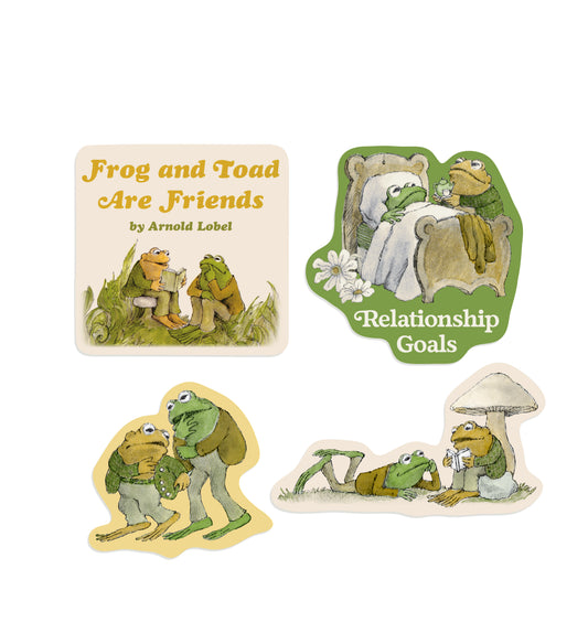 Frog and Toad Stickers - Sticker Set of 4