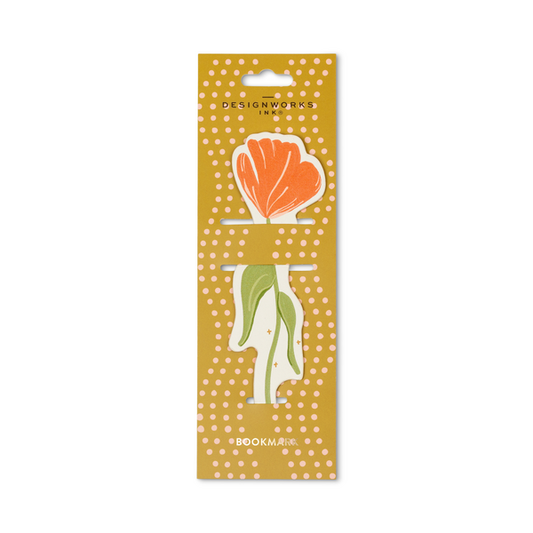 BOOKMARK FRAMED FLORAL- POPPY
