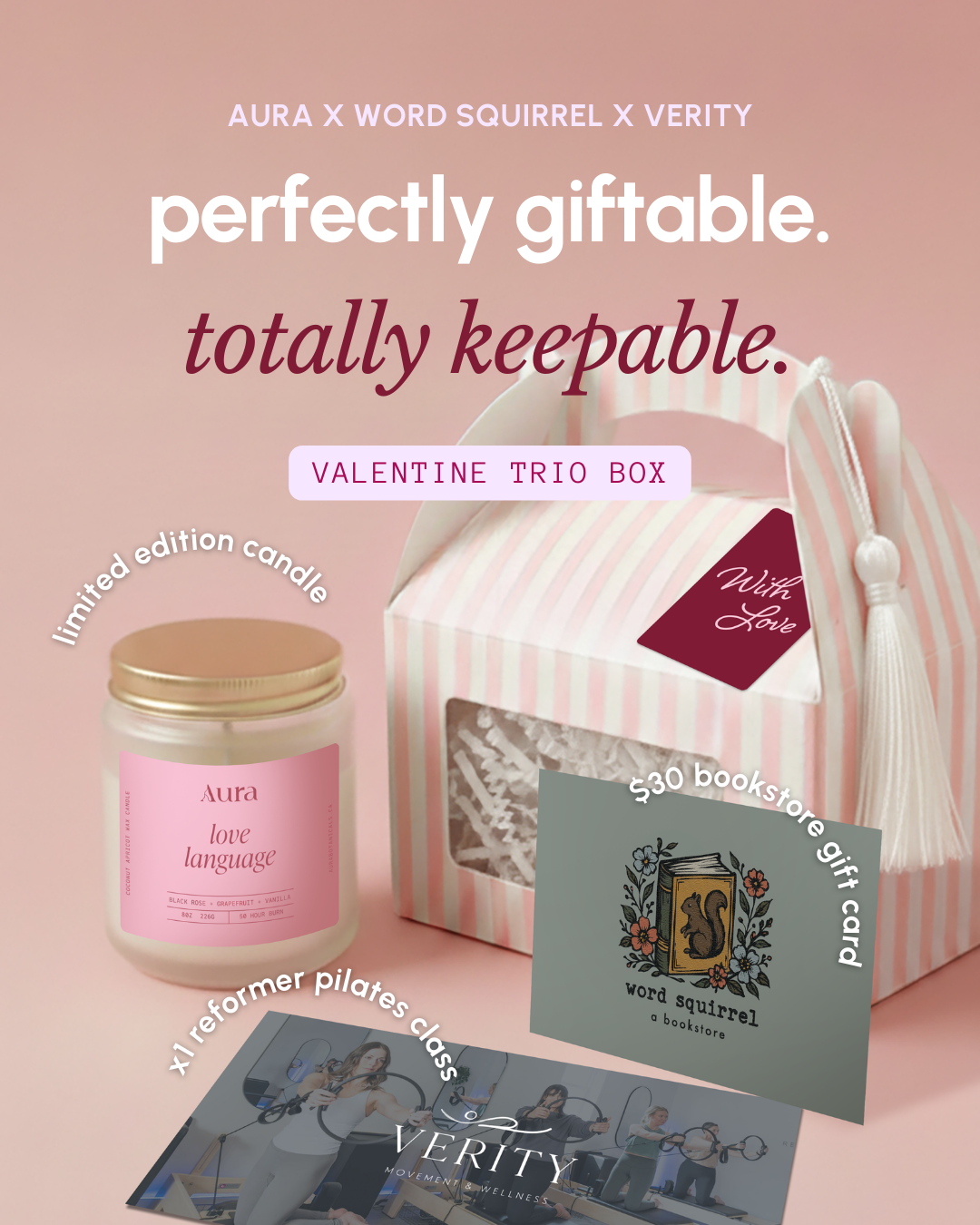 Valentine’s Box Trio — Aura x Word Squirrel x Verity