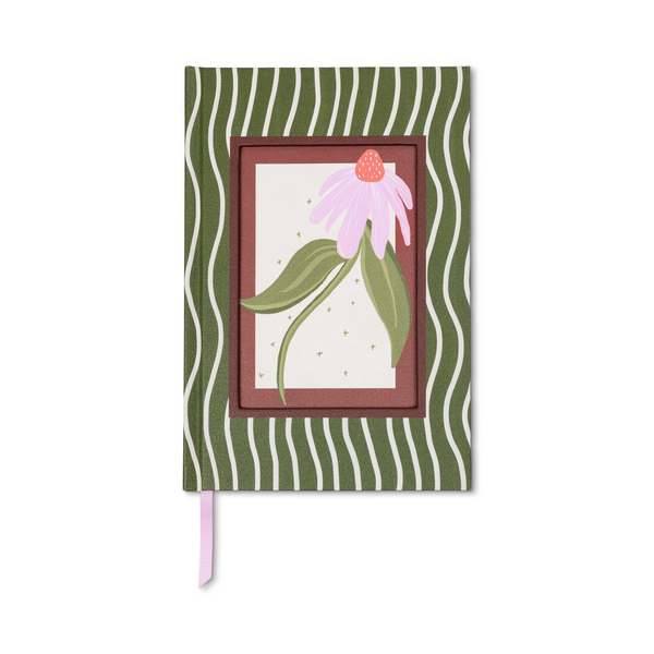 FRAMED FLORAL JOURNAL- CONEFLOWER