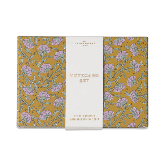 VINTAGE FLORAL NOTECARDS - SET OF 16 ASSORTED