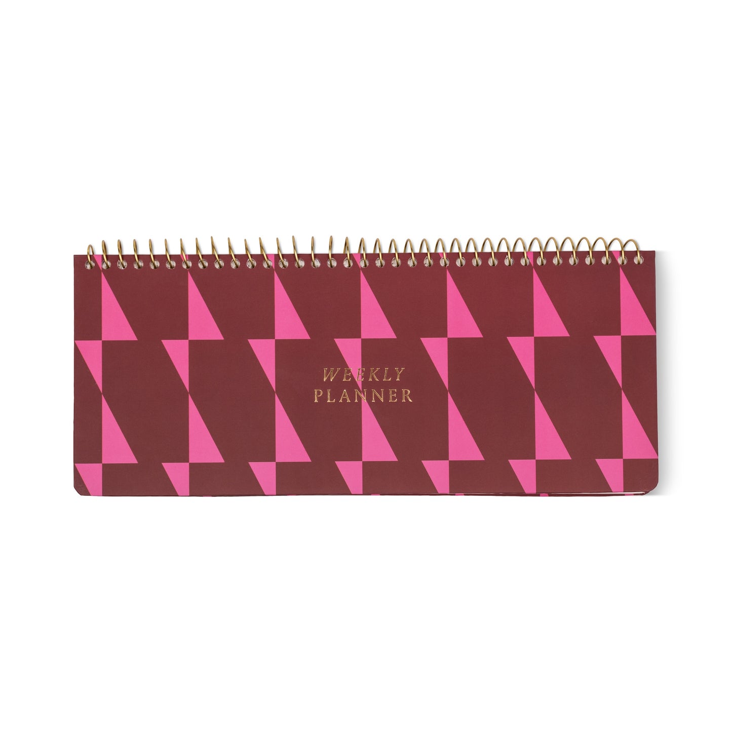 FSC MIX CREDIT WEEKLY PLANNER PAD - BURGUNDY + PIN