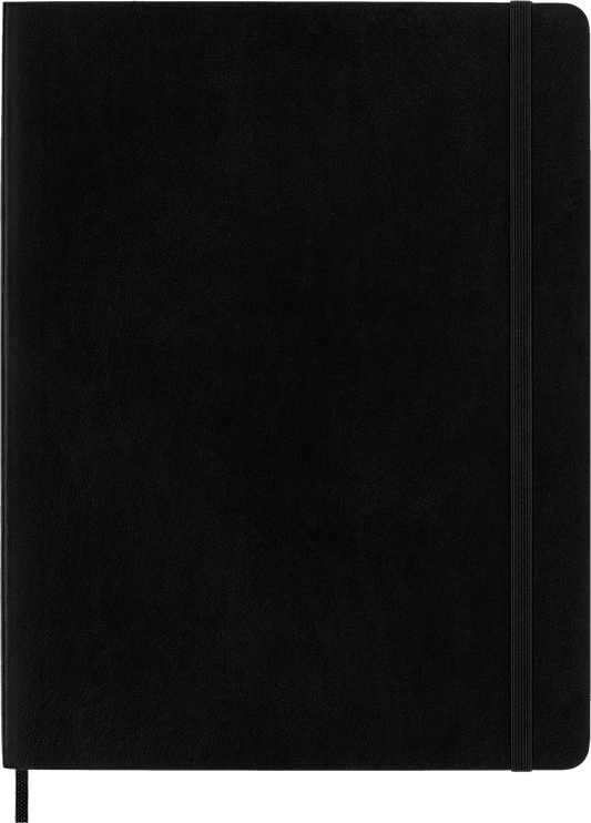 Moleskine Classic Notebook, Extra Large, Ruled, Black, Soft Cover (7.5 x 10)