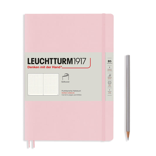 Notebook Composition (B5), Softcover, 123 numbered pages, Powder, dotted