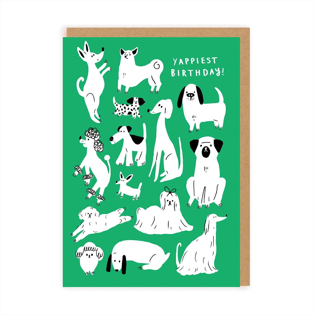 Yappy Birthday Dogs Greeting Card