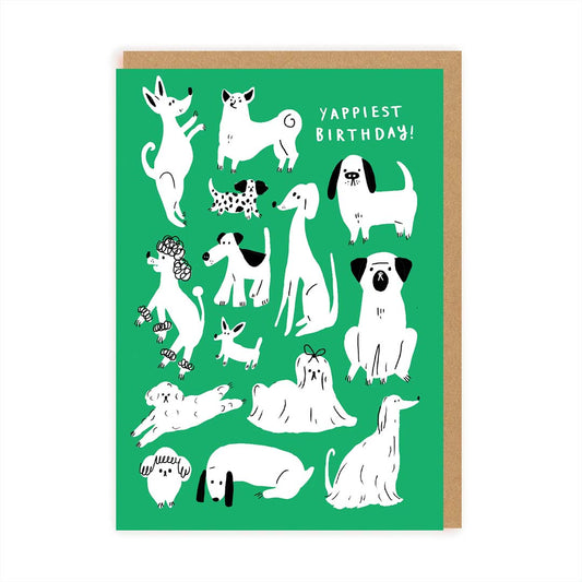 Yappy Birthday Dogs Greeting Card
